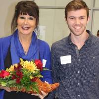 President Mantella accepts flowers